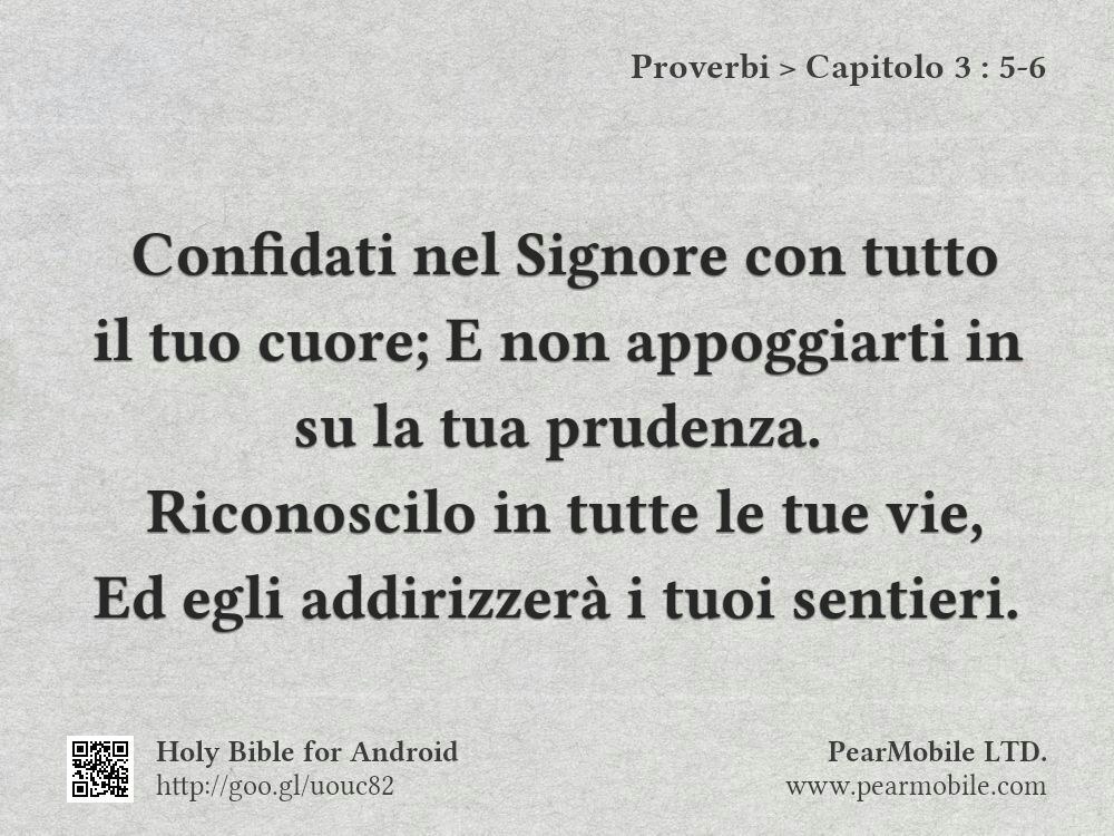 Proverbi, Capitolo 3:5-6